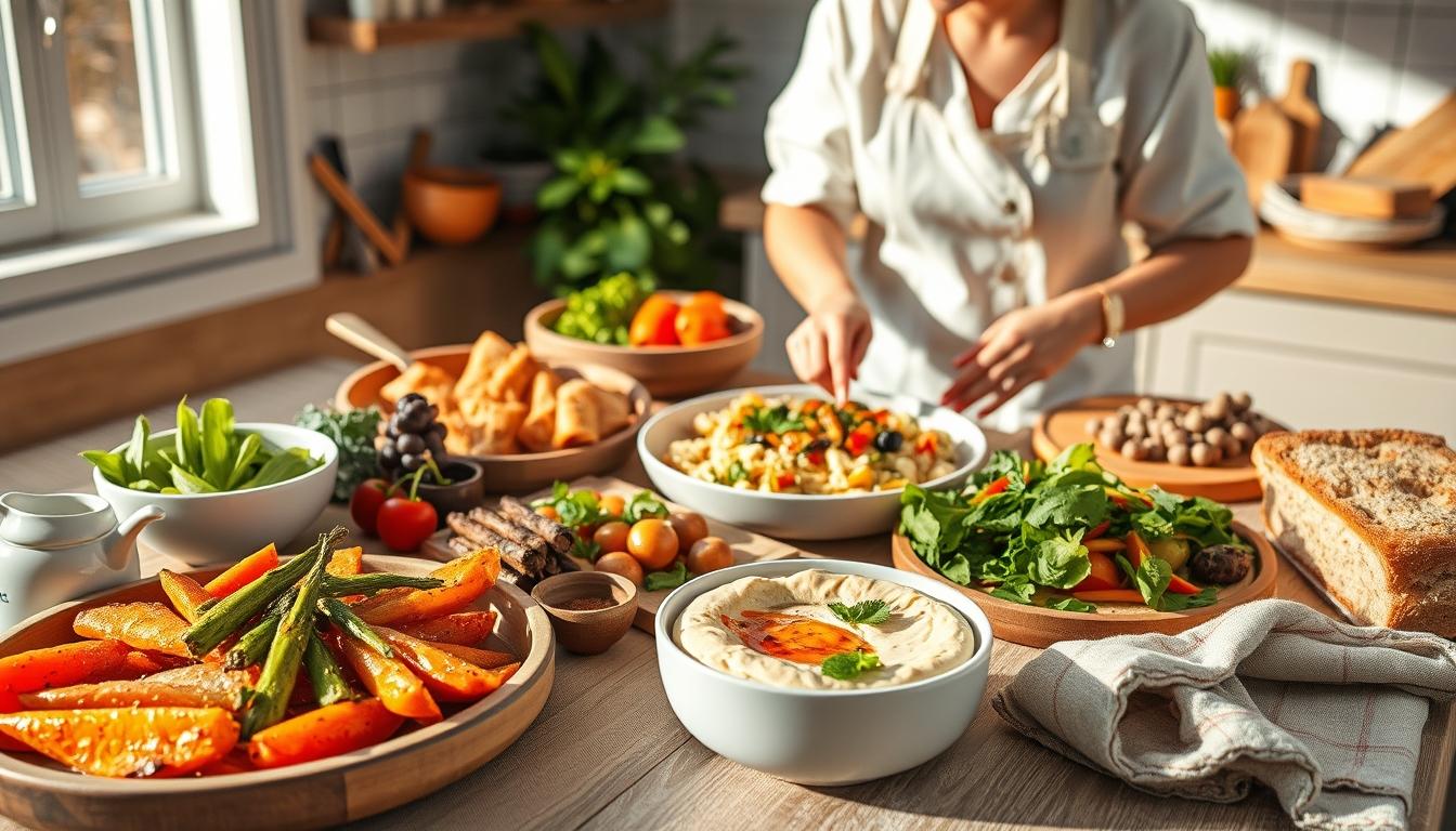 Fresh seasonal cooking dish